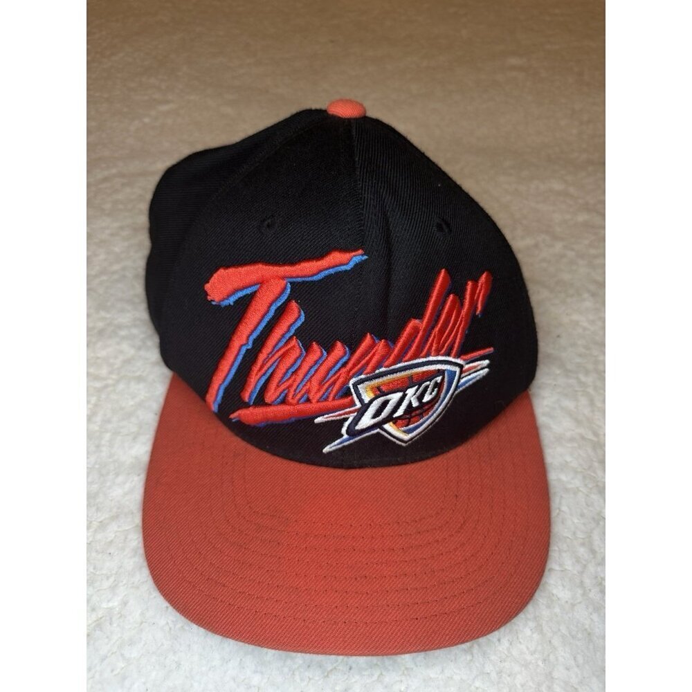 OKC Oklahoma City Thunder Mitchell & Ness NBA Snapback Cap Hat